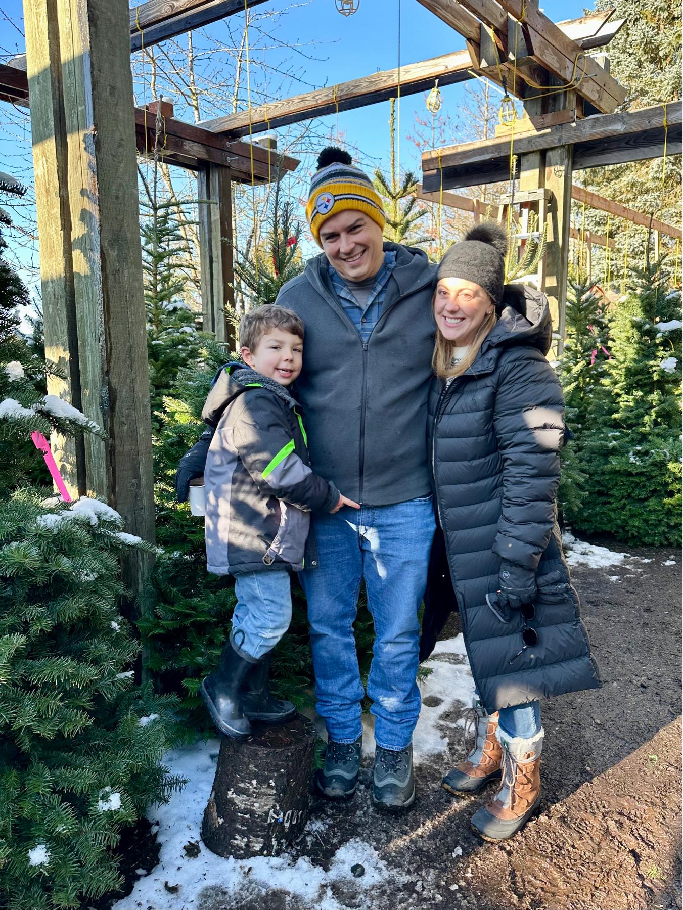 Christmas tree shopping December 2022.