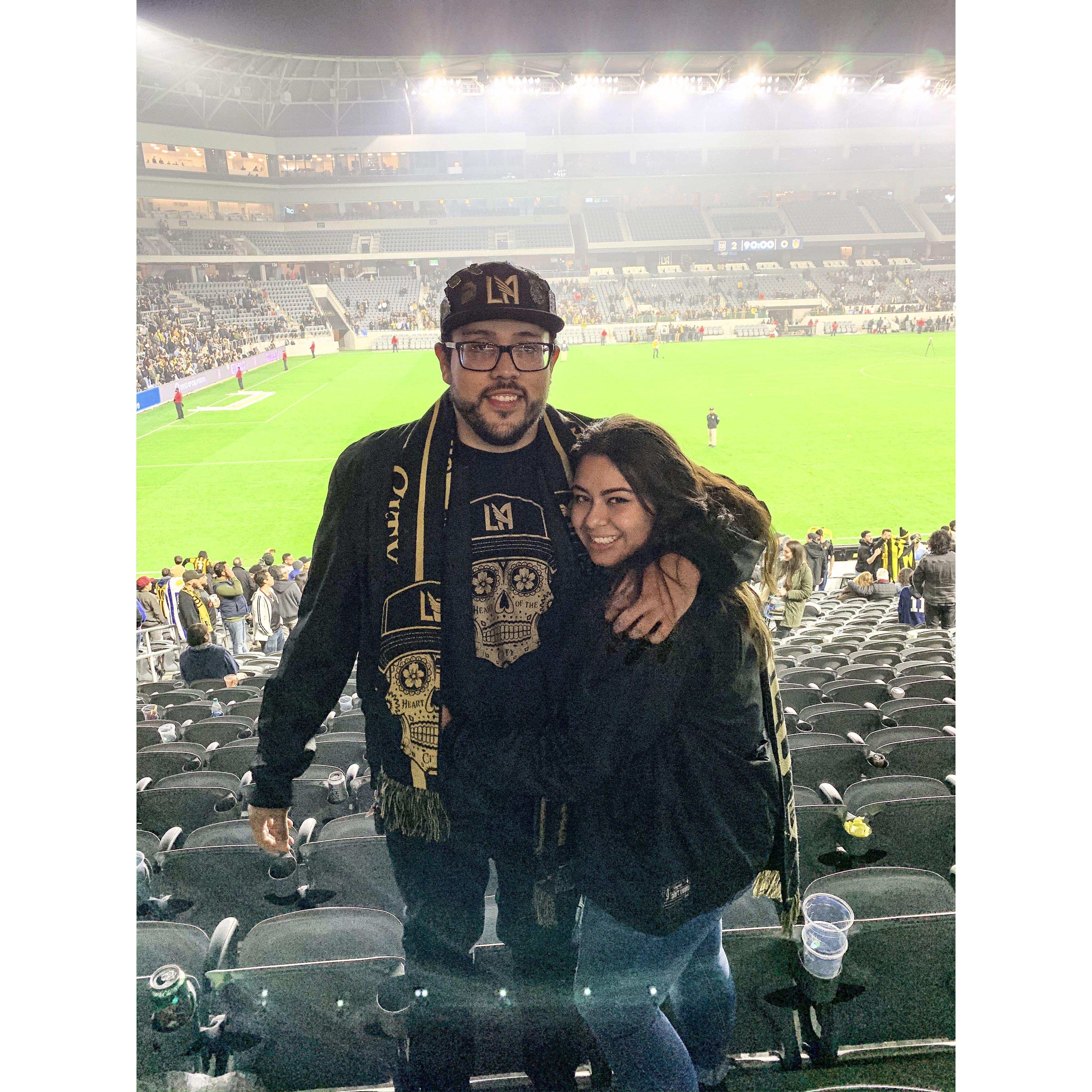 Our first sport outing.
