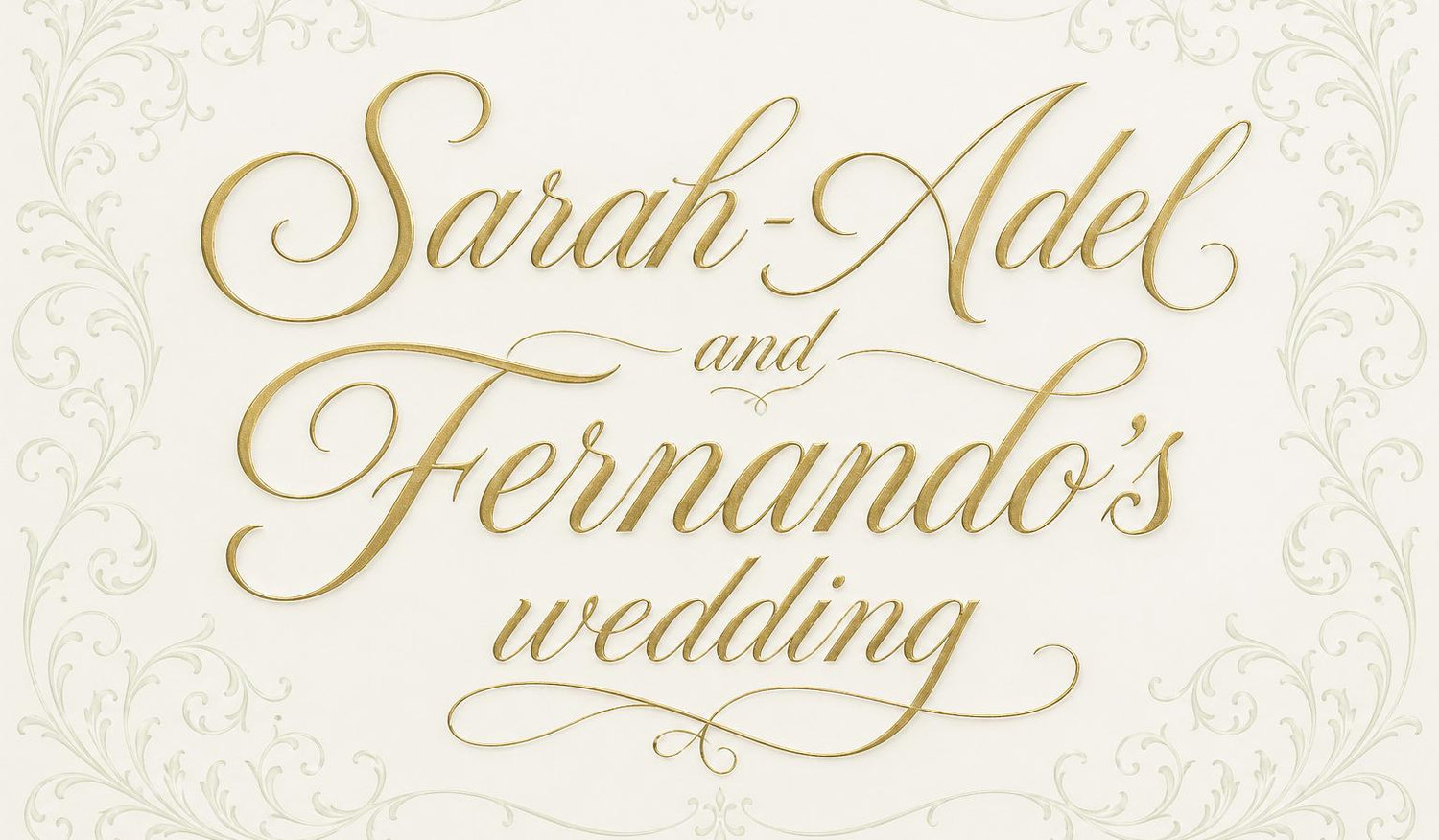 The Wedding Website of Sarah-Adel Chavez and Fernando Chavez