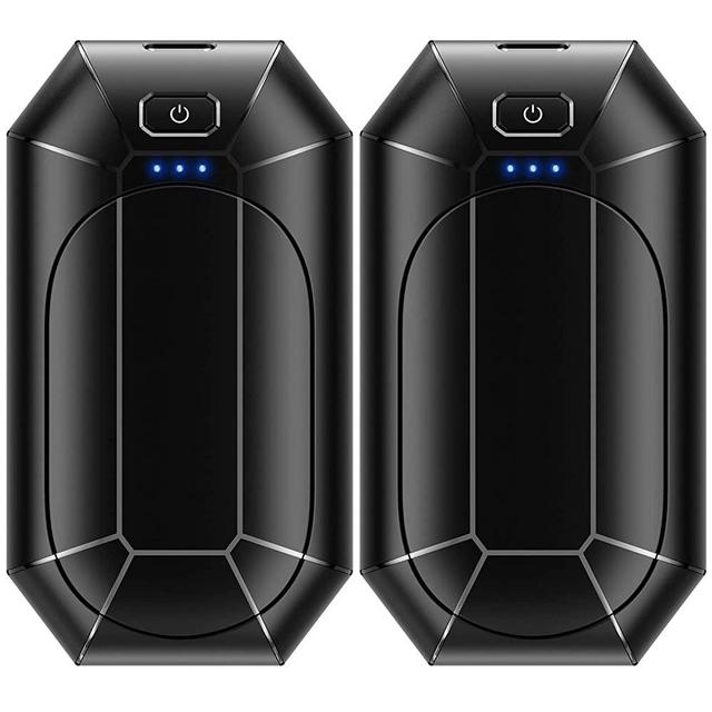 Hand Warmers Rechargeable, Dnaleao 2 Pack 4000mAh Electric Portable Pocket Heater, Heat Therapy Great for Outdoors, Hunting, Golf, Camping, Warm Gifts
