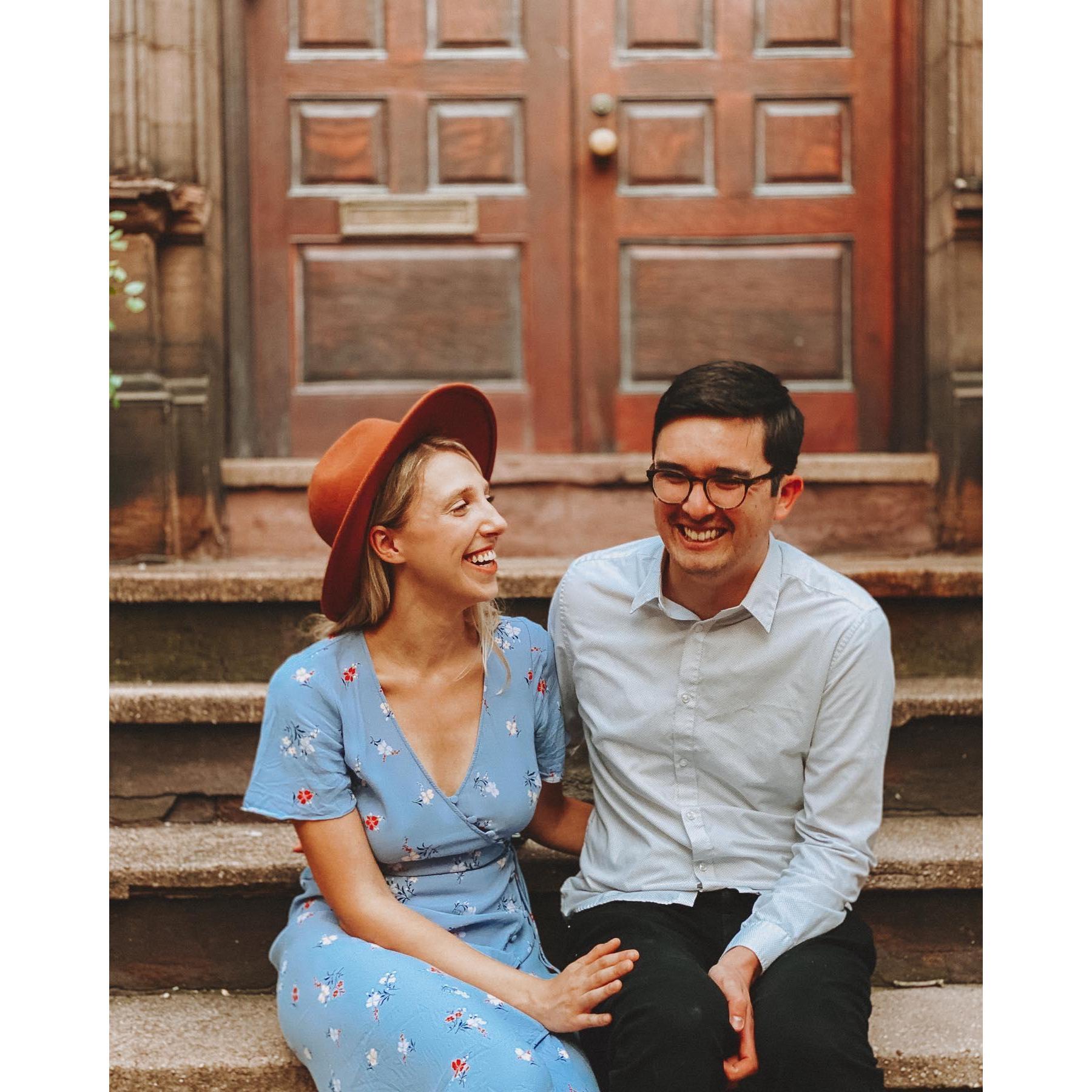 Our first photo session together (by our now wedding photographer Nessa K!)