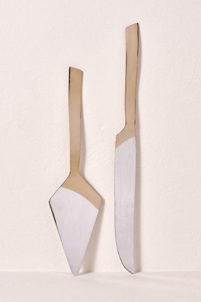 Two Tone Cake Server Set