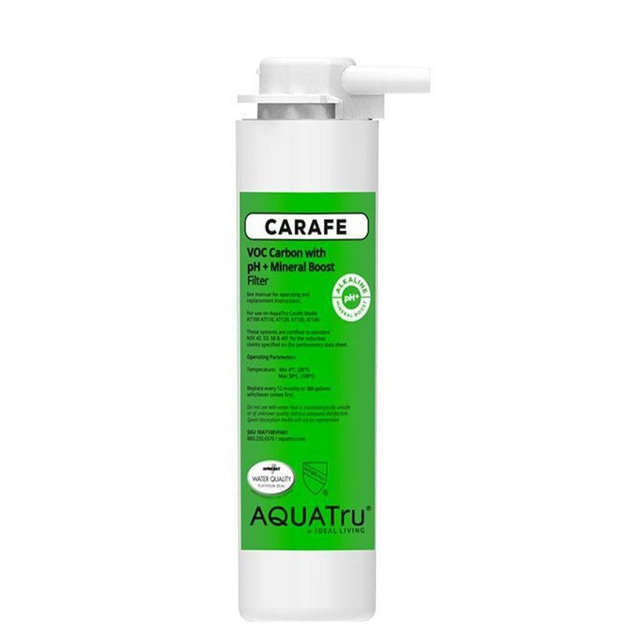 AquaTru Carafe VOC Filter with pH+ Mineral Boost (Stage 4) for AquaTru Carafe Countertop Reverse Osmosis Water Filter Purification System | Certified to Remove PFAS and Other Chemicals (Alkaline)