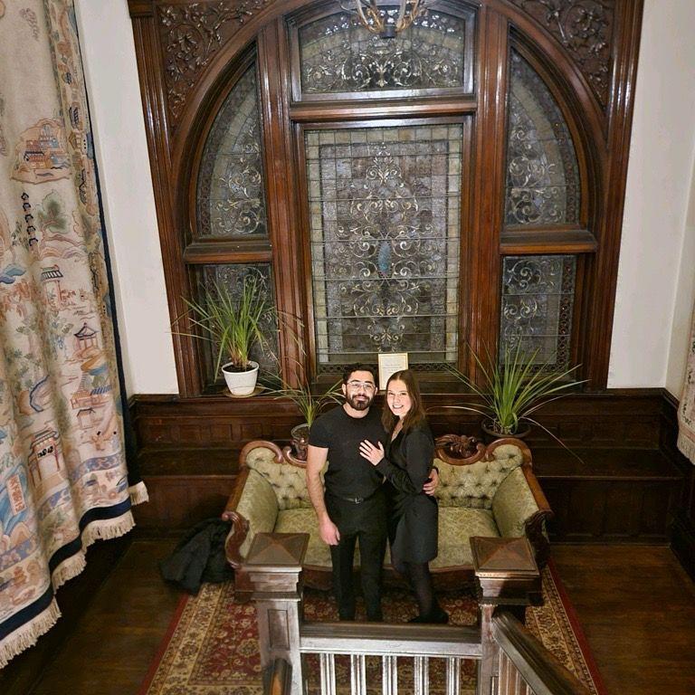 Our first Valentine's Day dinner at Henderson Castle