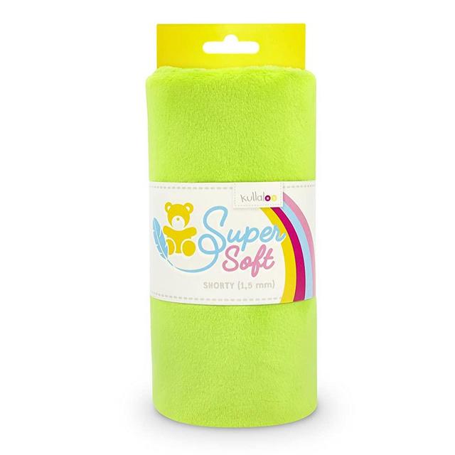 Short Pile Plush Fabric for Sewing/Minky for plushies & Many More ✦ 39.5x29.5 inch ✦ Pile Length 1/16 inch (1.5 mm) ✦ Lime Green