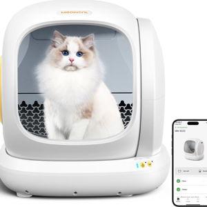 MEOWANT Smart WiFi Enabled Automatic Self-Cleaning Cat Litter Box, White - Chewy.com