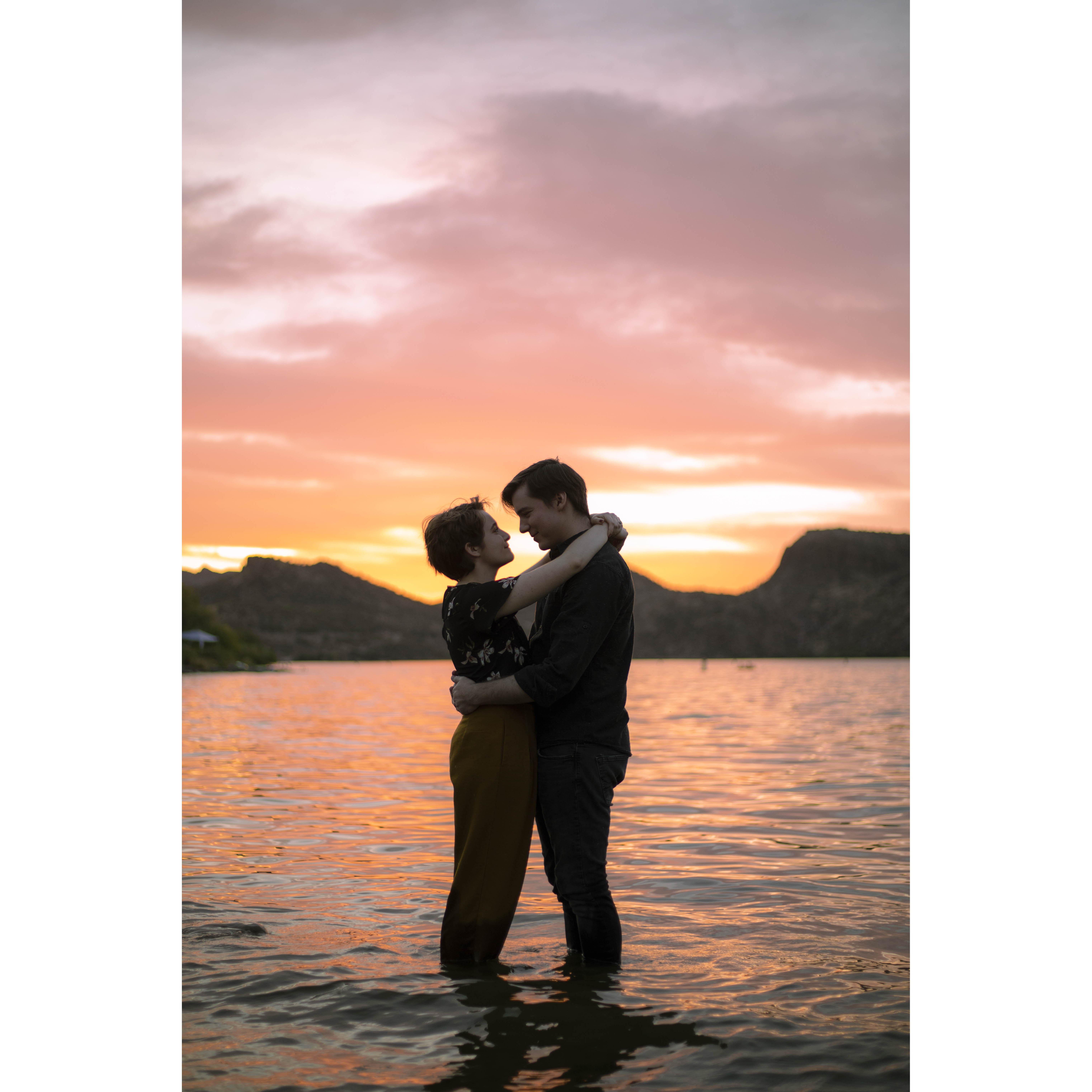 Engagement Photos at Canyon Lake with Sara at Cactus Life Photography