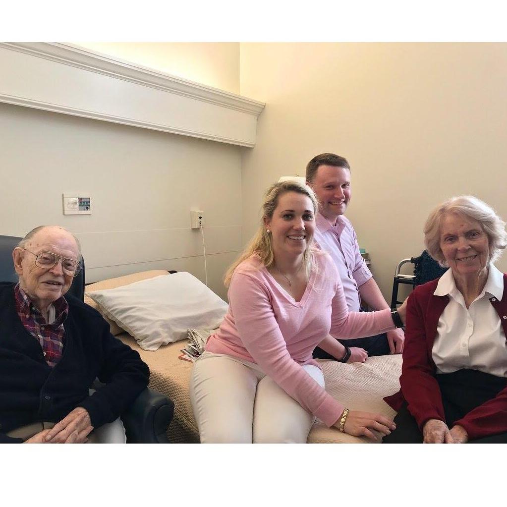 Visiting Eleanor's Grandparents in St. Simons Island, Georgia - February 2018.
