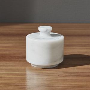 French Kitchen Marble Salt Cellar