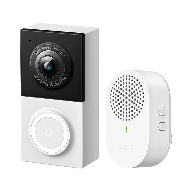 Tapo TP-Link Smart Video Doorbell Camera Wired, 2K 5MP, Color Night Vision, 180° Ultra-Wide FOV, 2-Way Audio, Free AI Detection, Cloud & SD Card Storage, Works w/Alexa & Google Home, D130