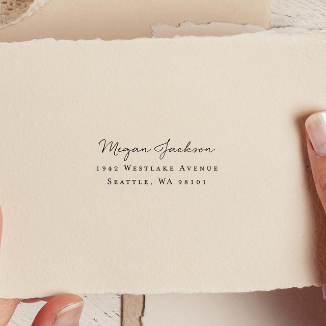 Personalized Return Address Stamp | Modern & Minimalist, Self Inking Address Stamp | #87B