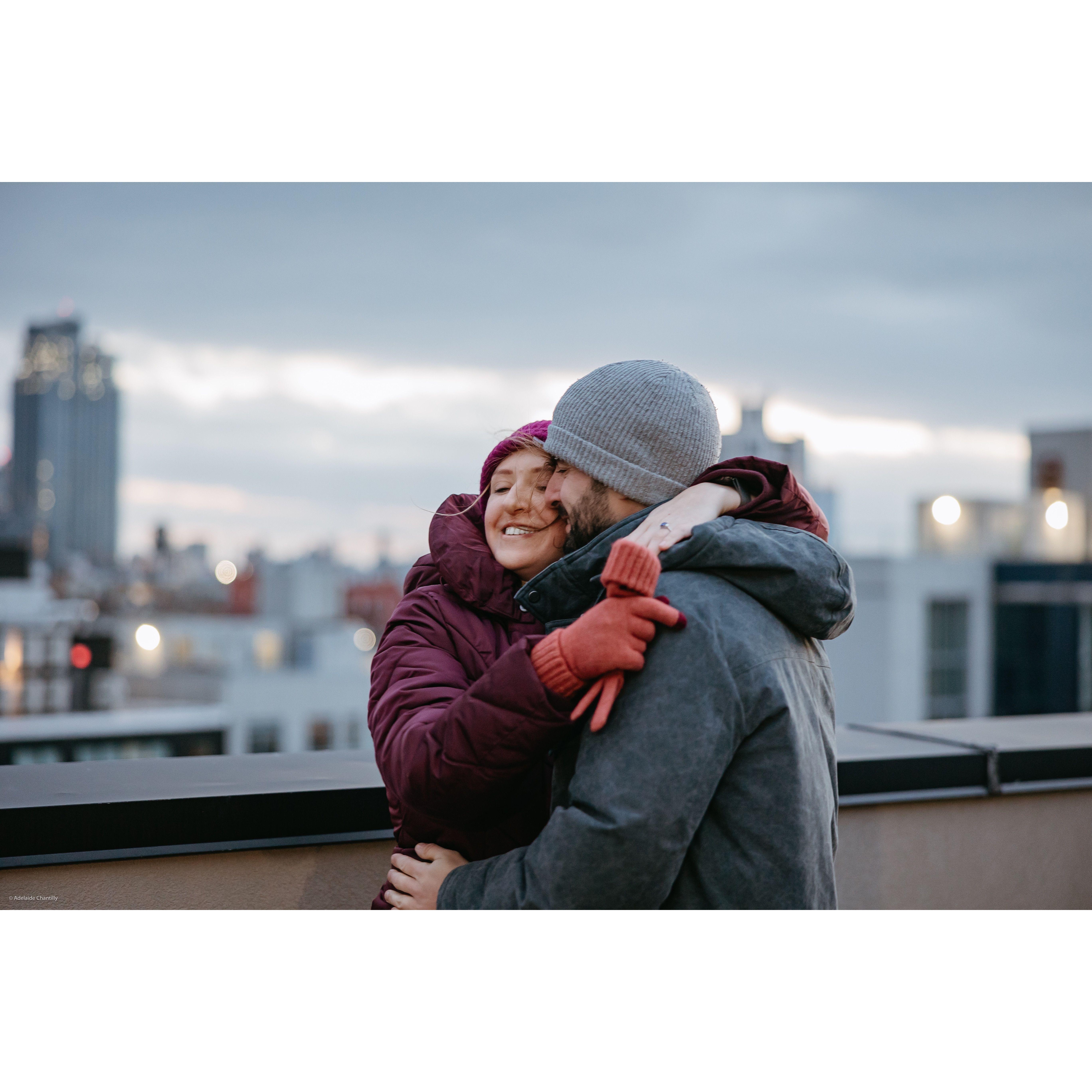 After Aaron asked Mara to marry him in the middle of the bomb cyclone.