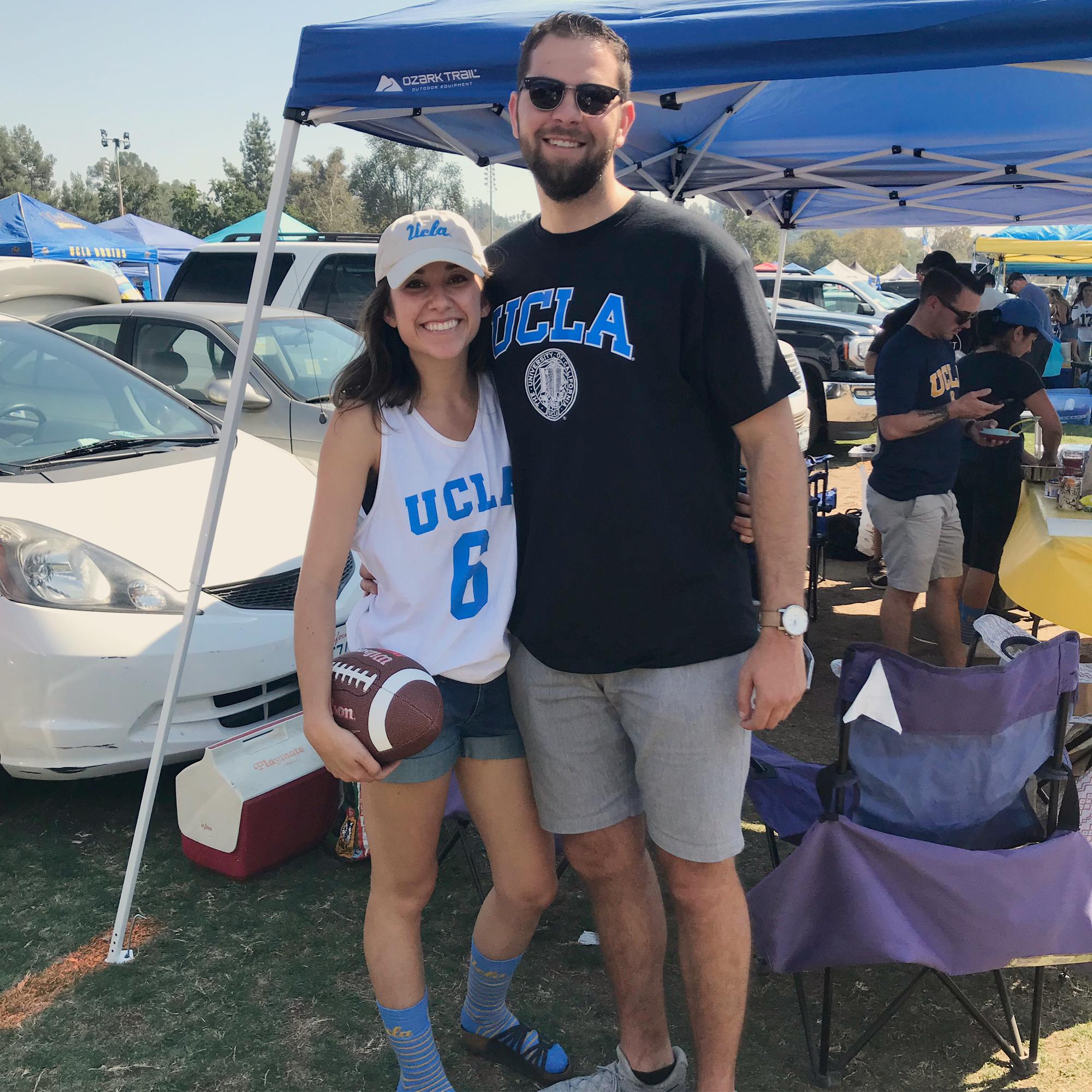 One of many UCLA football games. This one was the first time Alana got Sam in Bear Wear. 💙🐻💛