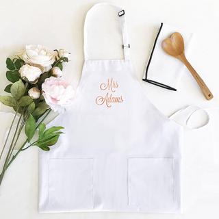 Personalized Mr or Mrs Custom Text Apron