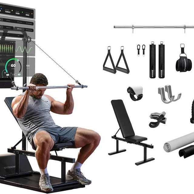 Speediance Gym Monster 2 Smart Home Gym, Upgraded AI-Powered Home Workout Machine, Multi-Functional Smith Machine, Full Body Strength Training Fitness Equipment, All-in-One Workout Station