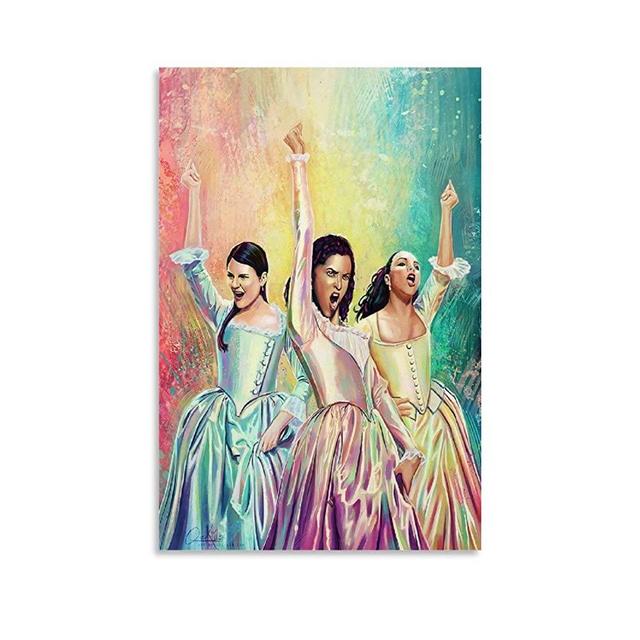 Hamilton Animatic Schuyler Sisters Poster Decorative Painting Canvas Wall Art Living Room Posters Bedroom Painting 16x24inch(40x60cm)