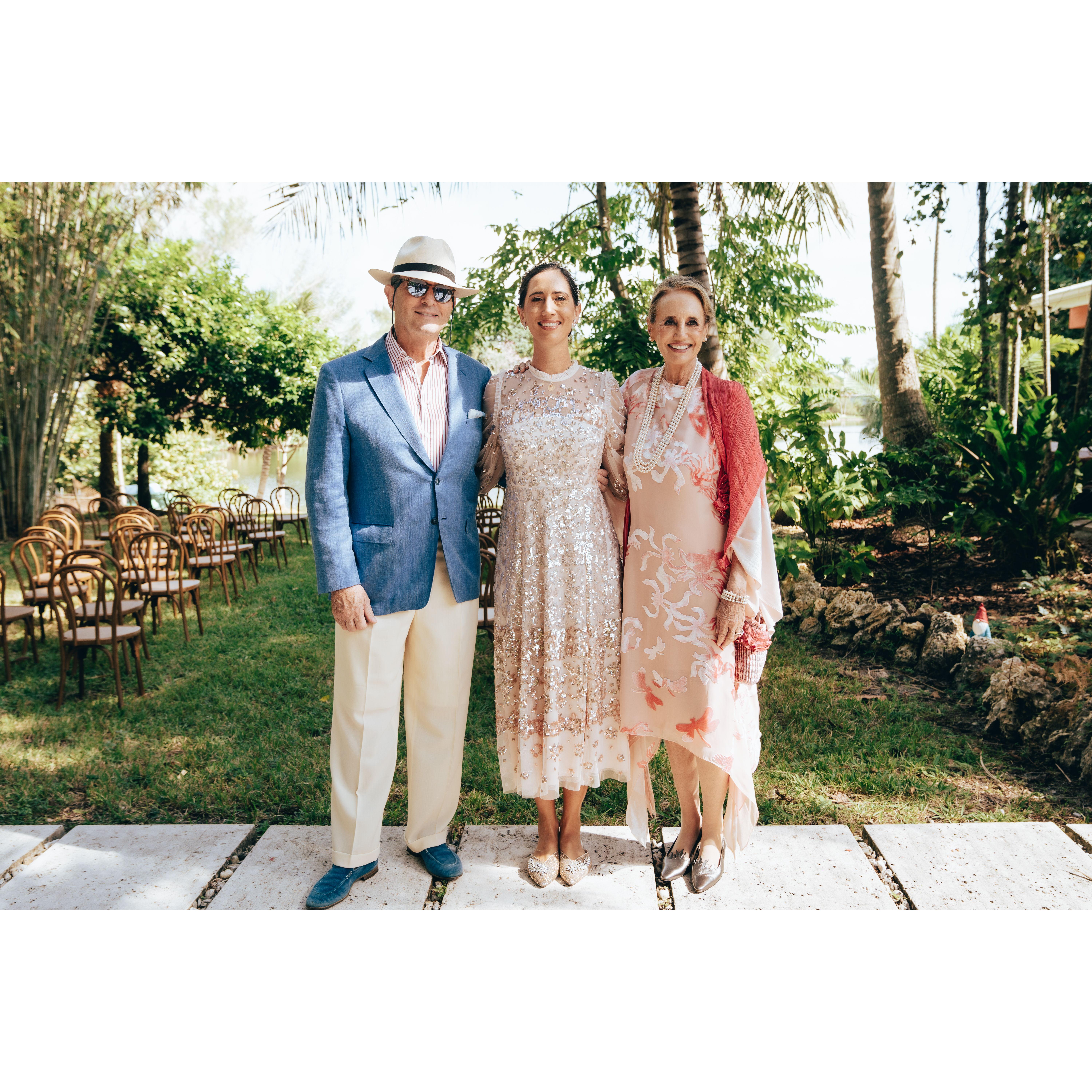Dad, Mom & I.