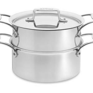 All-Clad d5 Stainless-Steel Steamer Set, 3-Qt.