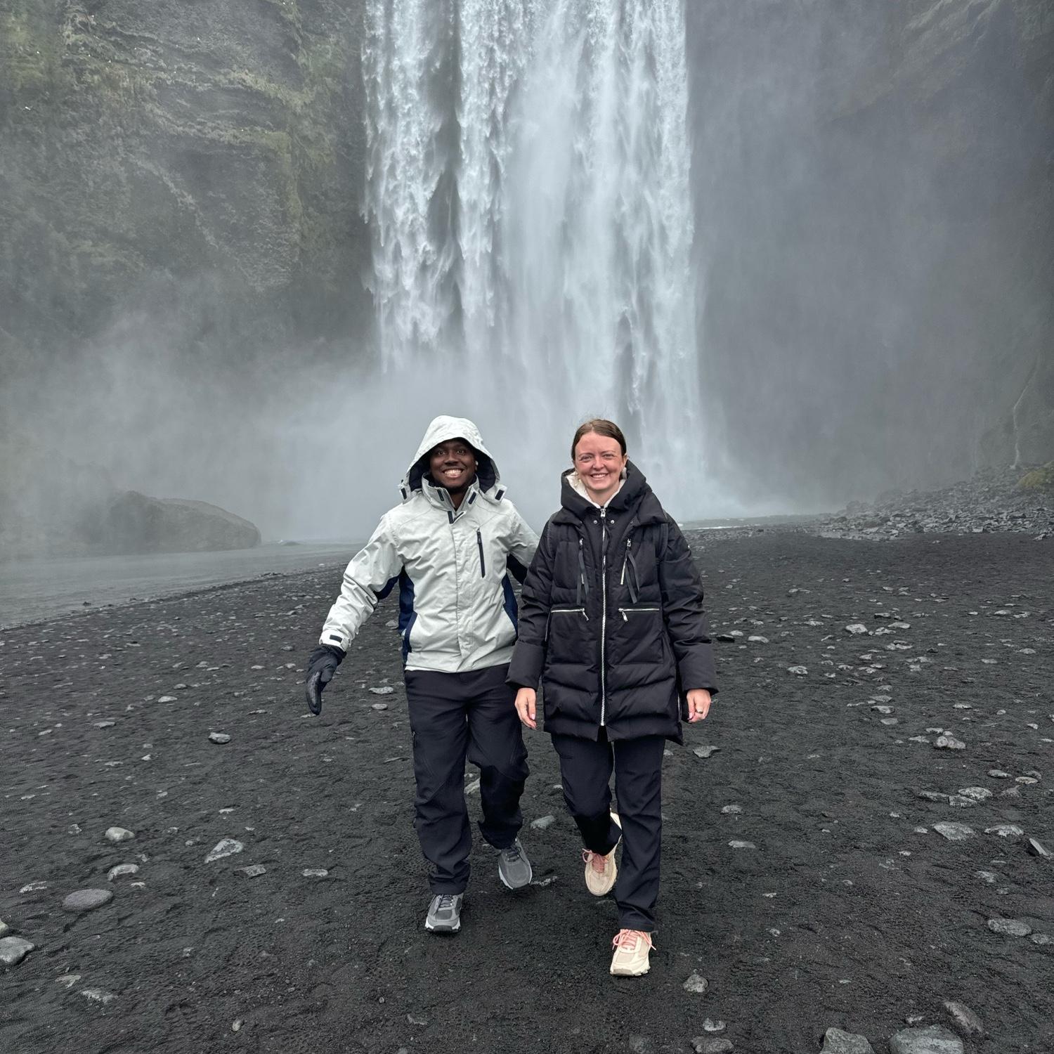 Chasing waterfalls and each other in Iceland 💙🌍 May 2024