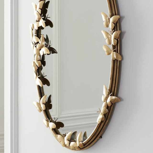 Oval Butterfly Mirror
