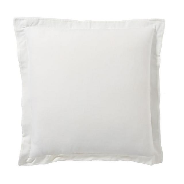 Natural White Plant-Dyed TENCEL™/Cotton Sham, Euro
