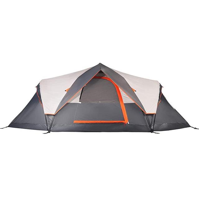 Mobihome 6 Person Tent Family Camping Quick Setup, Instant Extended Pop Up Dome Tents Outdoor, with Water-Resistant Rainfly and Mesh Roofs & Door & Windows - 13.5' x 7'