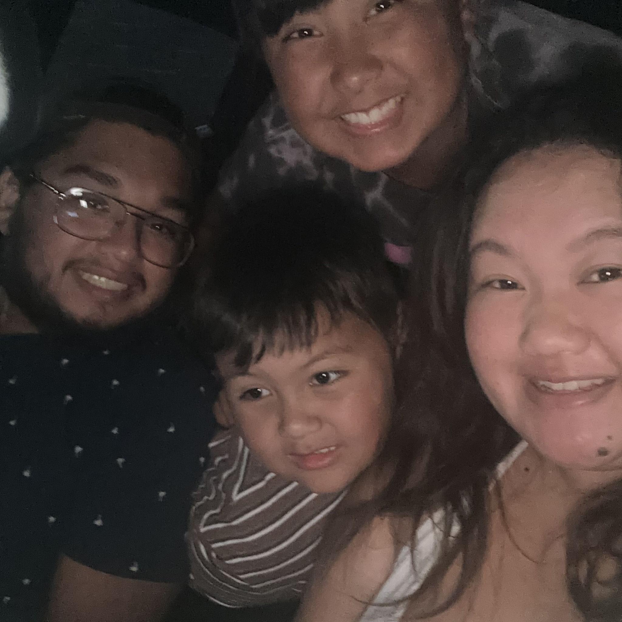 Rare photo of all of us cooperating for a photo