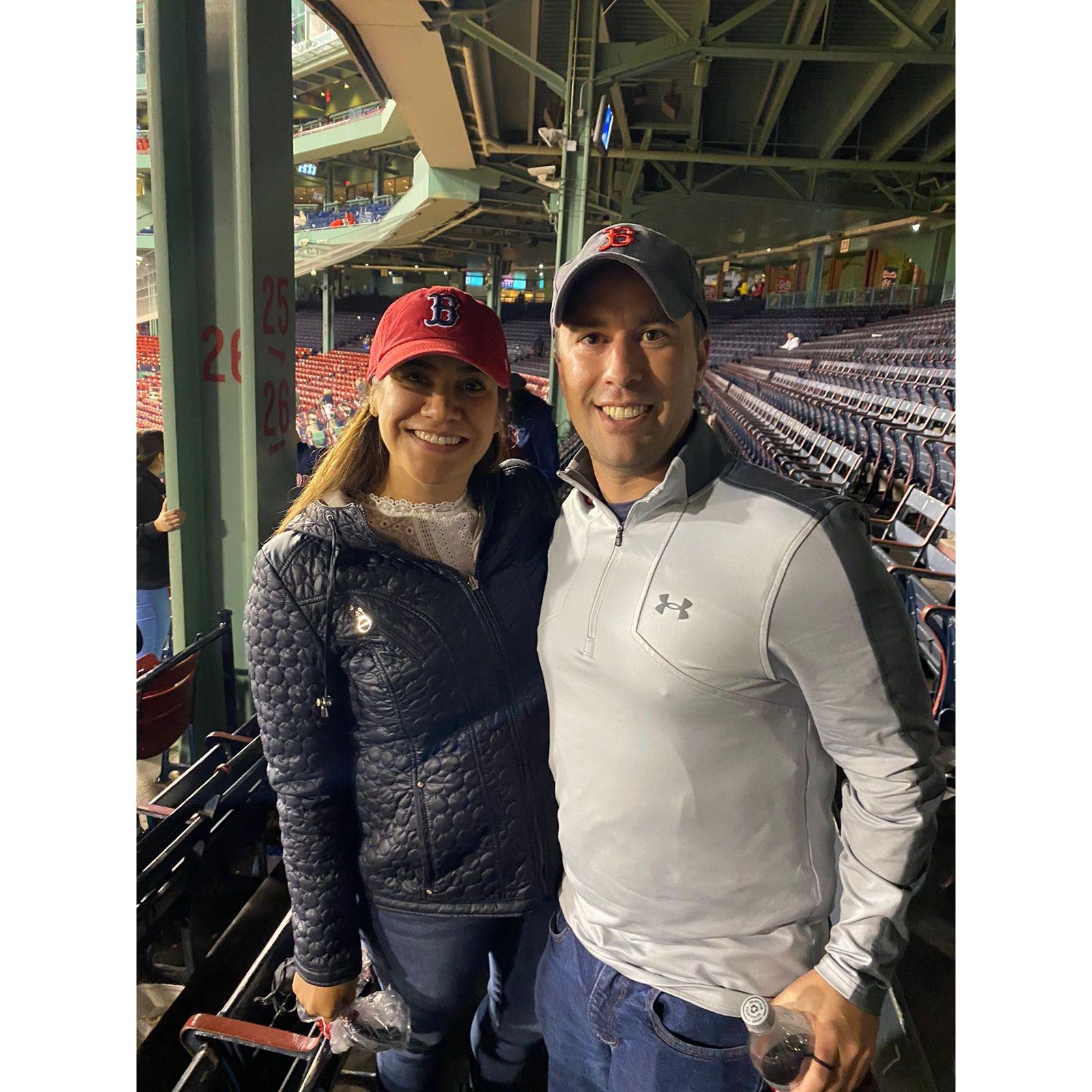 Our first Red Sox game!