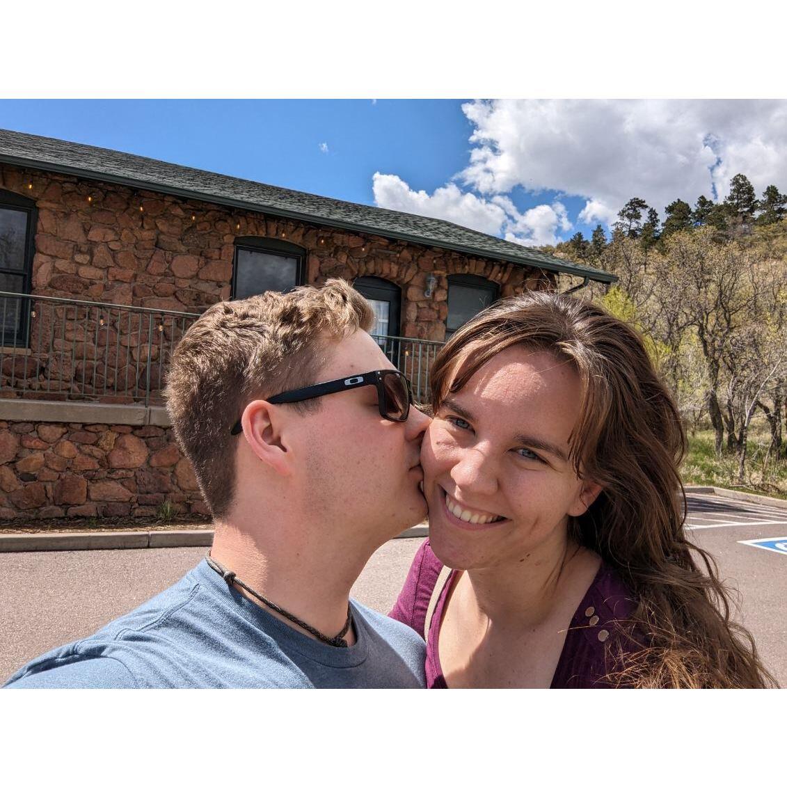 This was the day we put down our first deposit on our venue!