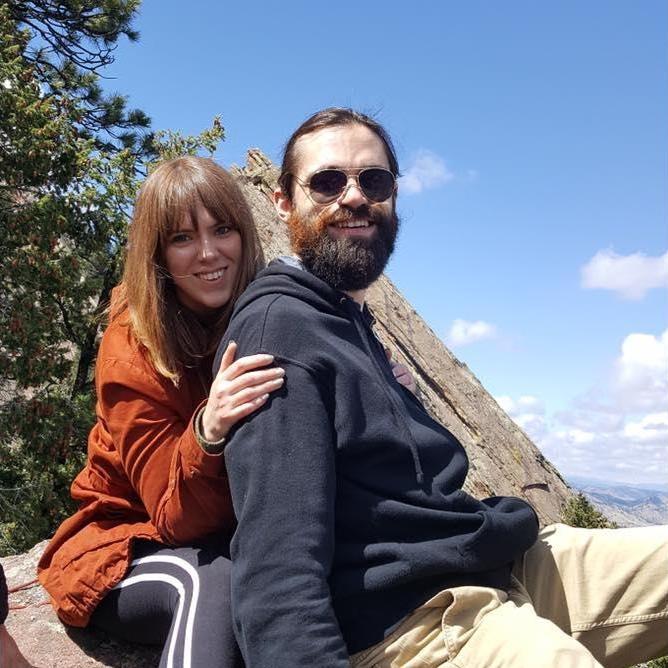 On a mountain peak in Chataqua Park, Boulder, CO, while on a Behr (Ray's maternal side) cousin reunion trip, April 2017!
