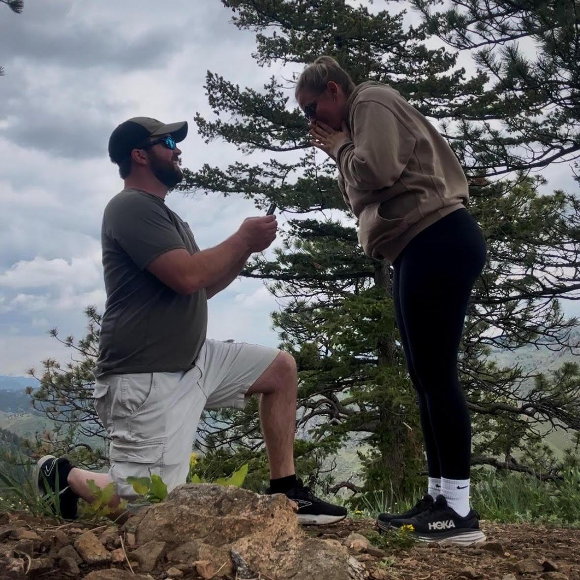 Our engagement on Lookout Mountain in Golden Colorado!