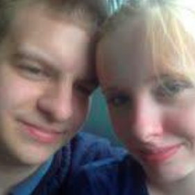 Our first picture together at 16 on the school bus