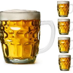 Dimple Stein Beer Mug - 19 Oz (4 Pack)