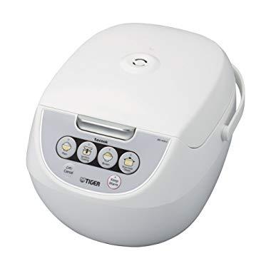 Tiger Corporation JBV-A10U-W 5.5-Cup Micom Rice Cooker with Food Steamer and Slow Cooker, White