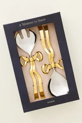 Benedita Stainless Steel Bow Cake Serve Set