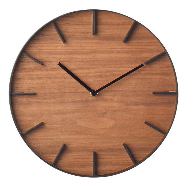 Yamazaki Home Rin Wall Clock, Black