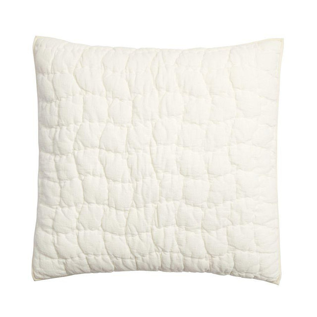 Cozy Cloud Quilted Sham, Euro, Ivory