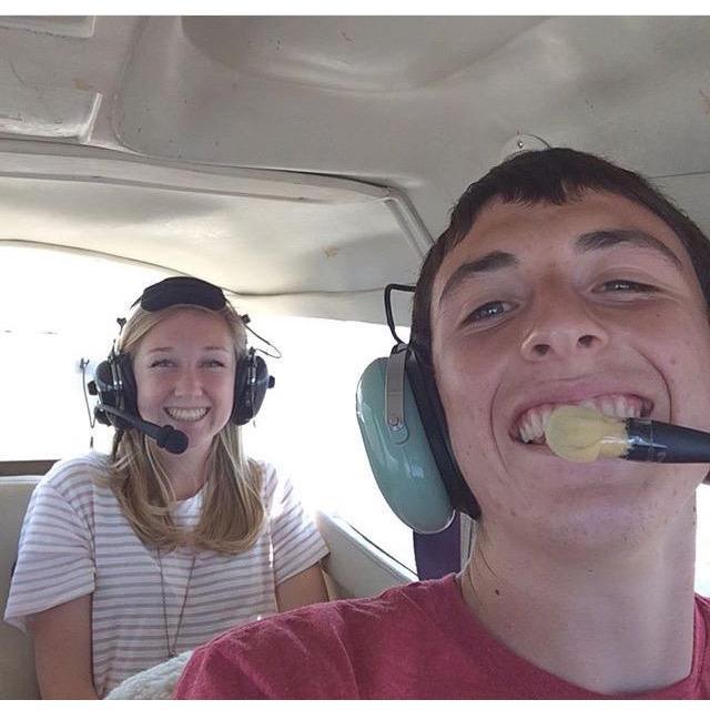 first time flying with my pilot!!