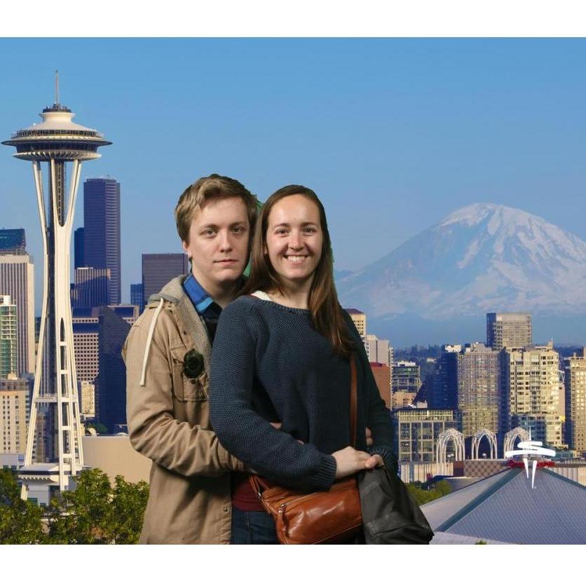 Prom photo at the Space Needle