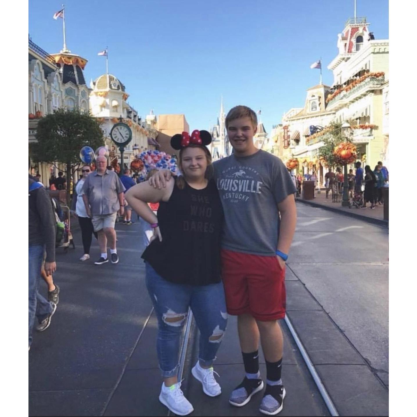 First Disney Trip & in front of the castle