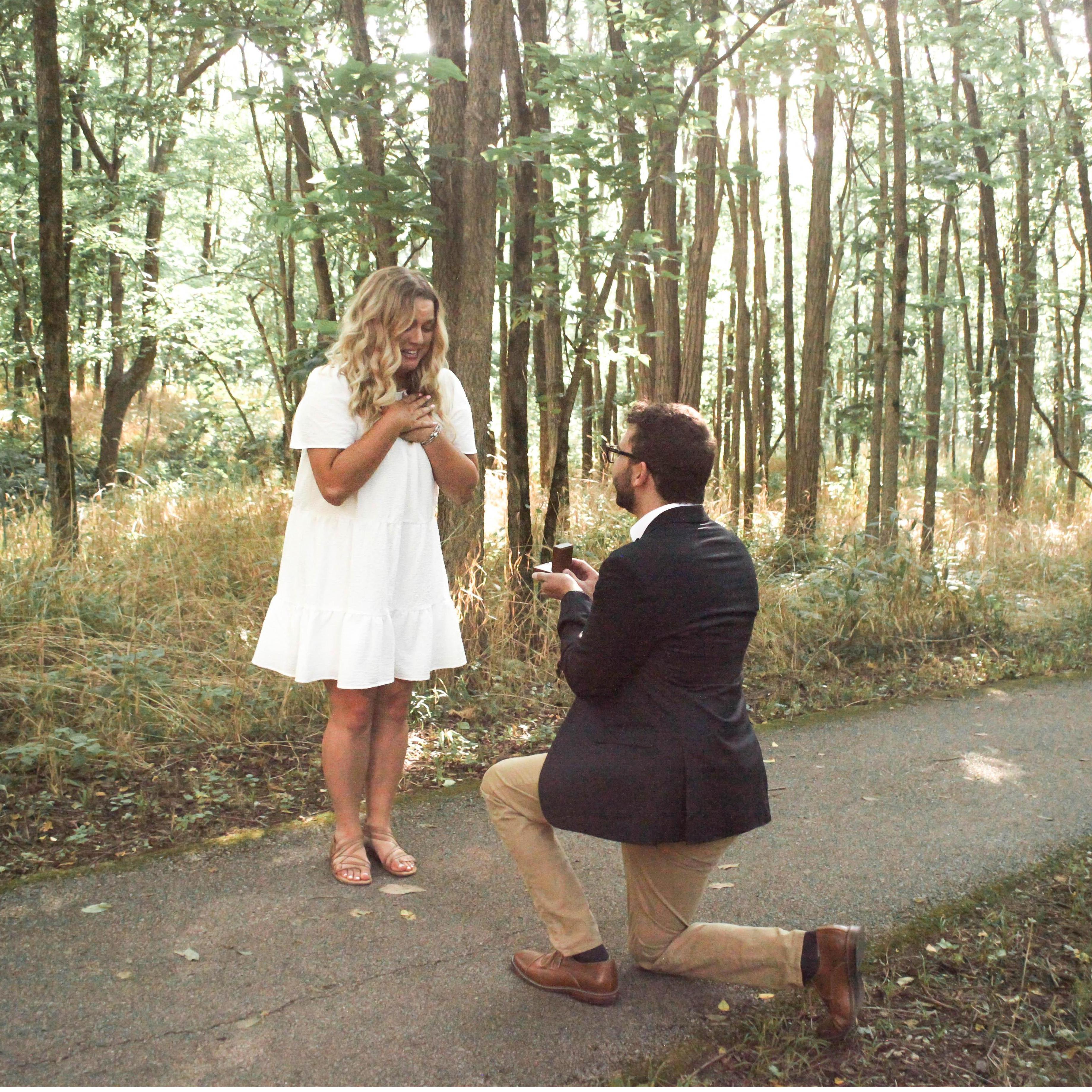 The moment she said "YES!"