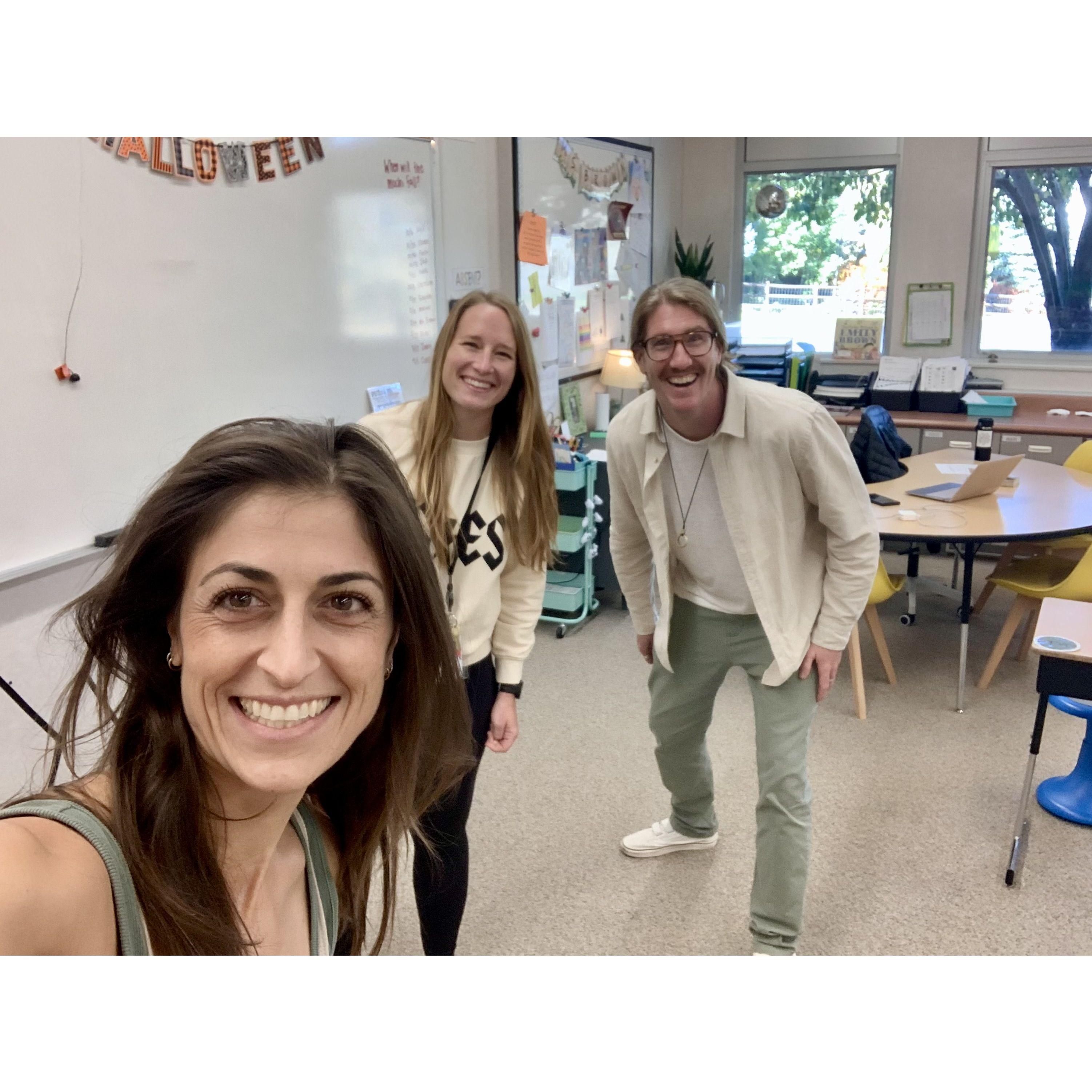 Visiting our friend Emily at her classroom.