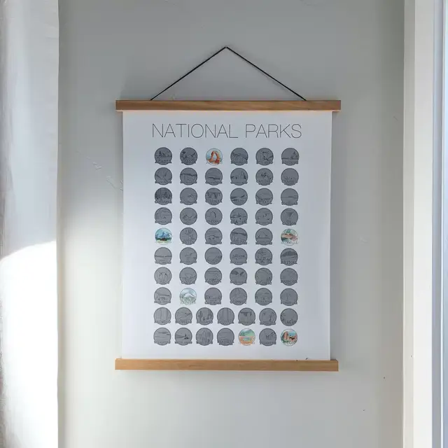 National Park Poster | Scratch Off Print | National Parks Gift | Wedding Gift | Birthday Gift | Christmas Gift | Wanderlust | Wedding Gift