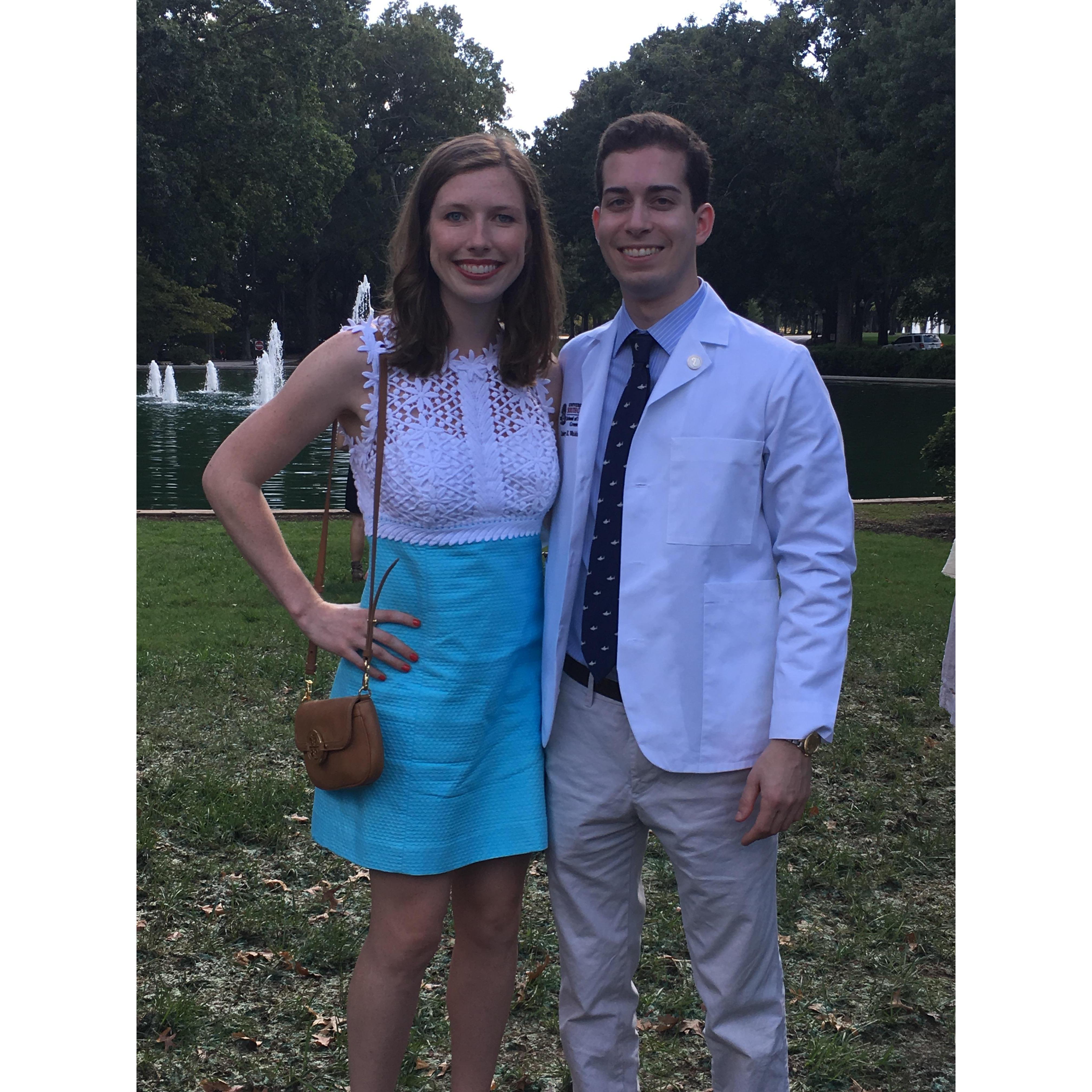 Zack's White Coat Ceremony