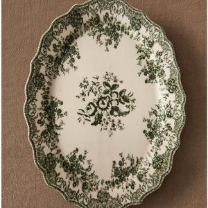 FLORAL EARTHENWARE Serving Platter
