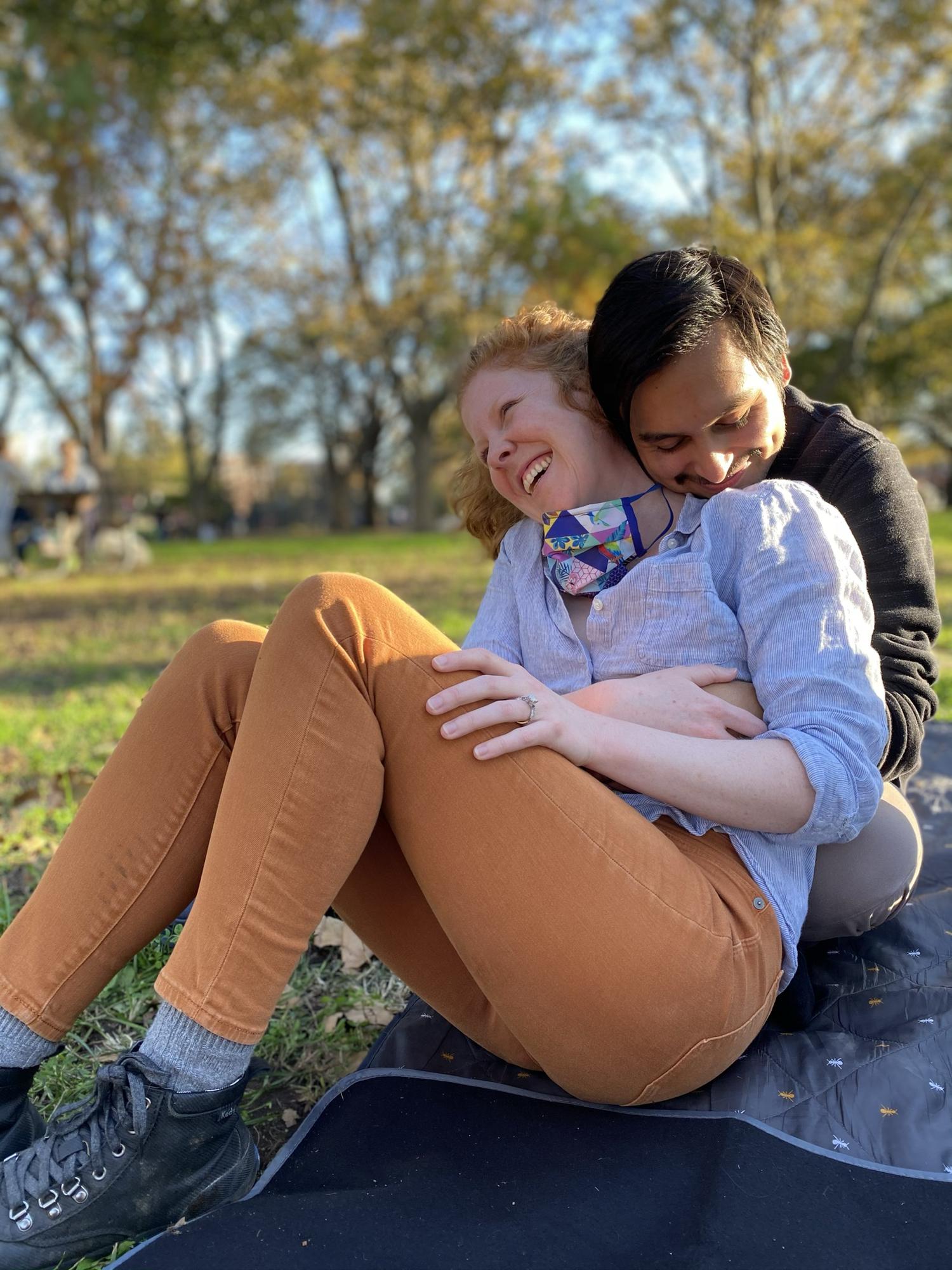 The day after we got engaged, we spent a lovely afternoon with friends in Williamsburg. While there, the results of the 2020 election were announced and we heard cheers ring out from all around us.