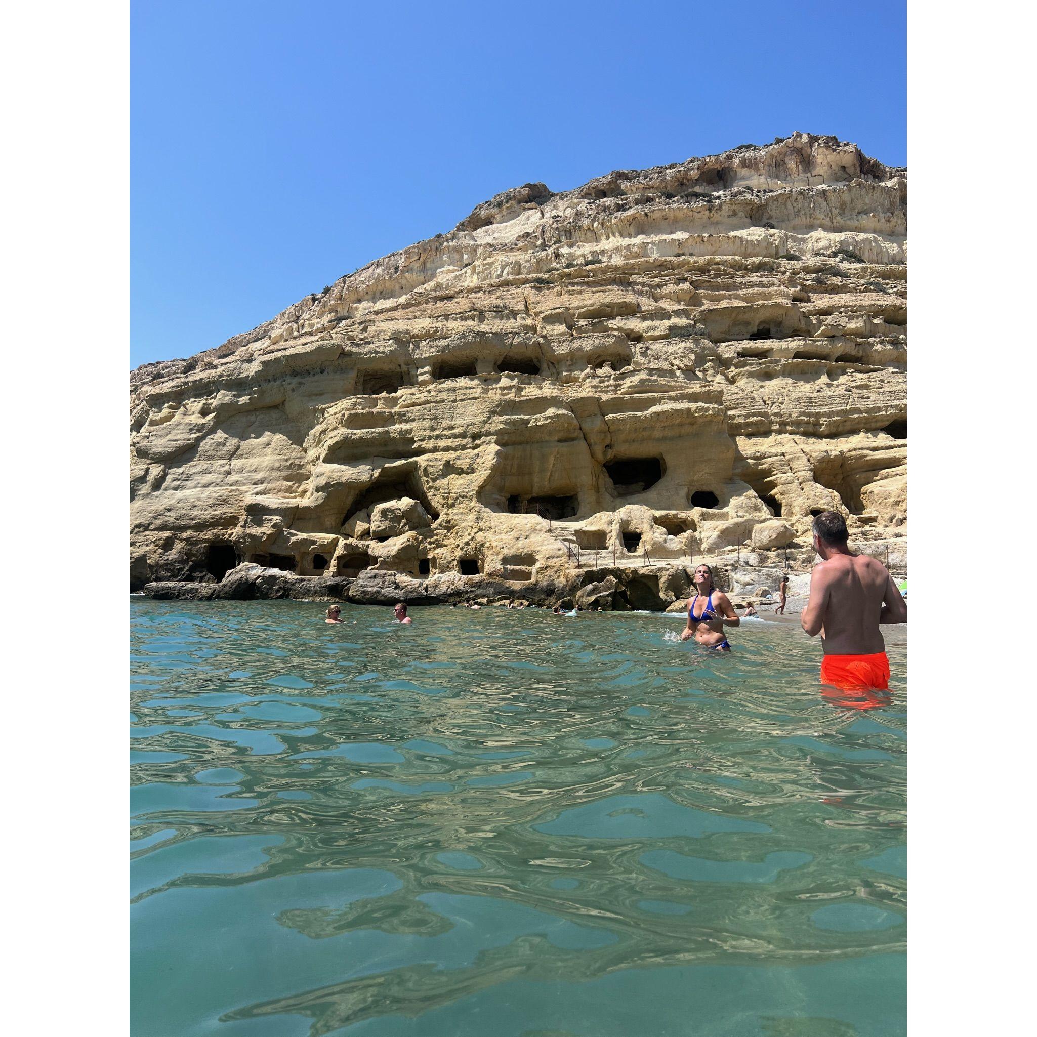 Matala Beach in Crete