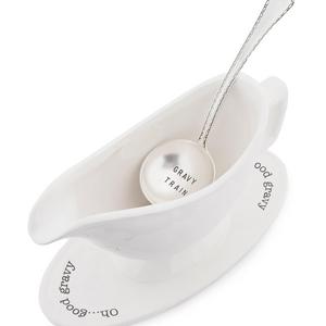 Mud Pie Circa Collection Gravy Boat Set