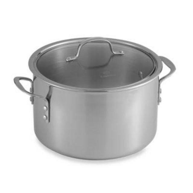 Calphalon® Tri-Ply Stainless Steel 8 qt. Stockpot with Lid