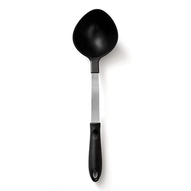 Rada Cutlery Non-Scratch Ladle - Heat Resistant Soup Ladle Cooking Utensil – Serving Spoon with Ergonomic Comfort Grip Handle – 13 Inches